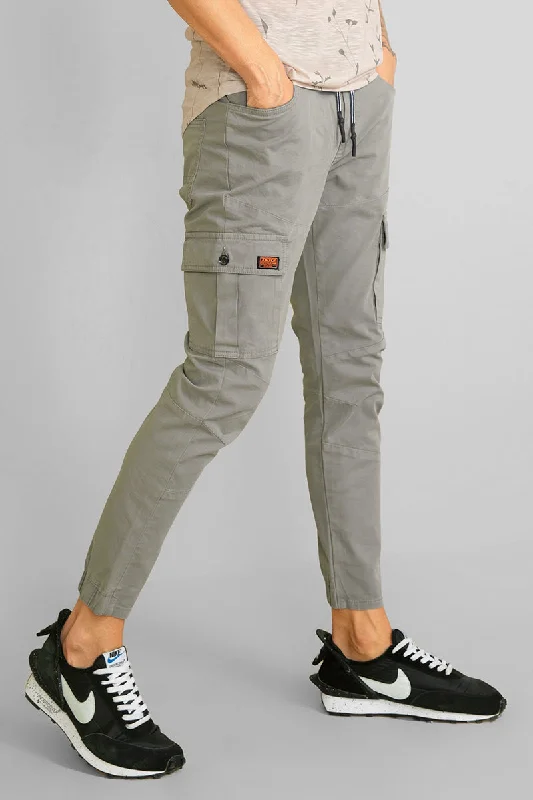 Steezy Grey Cargo Pant Sharp Men's Italian