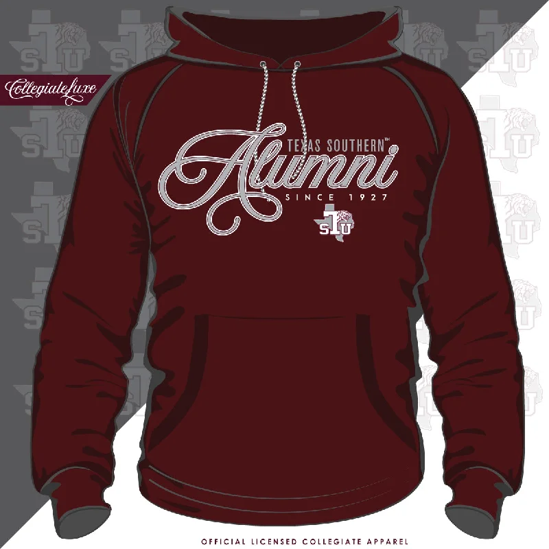 Texas Southern | Super FANCY ALUMNI Maroon Unisex Hoodie (**) Laid