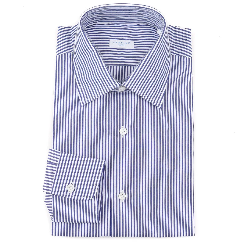 Sannino Slim-Fit Cotton Dress Shirt Artistic Men's Hand