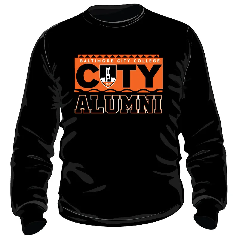 BALTIMORE CITY COLLEGE | 90s ALUMNI Black Unisex Sweatshirt (DK) Dapper Men's Bow