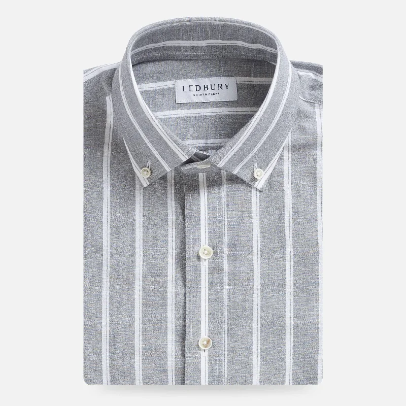 The Grey Harlow Cotton Linen Custom Shirt Relaxed Men's Australian 