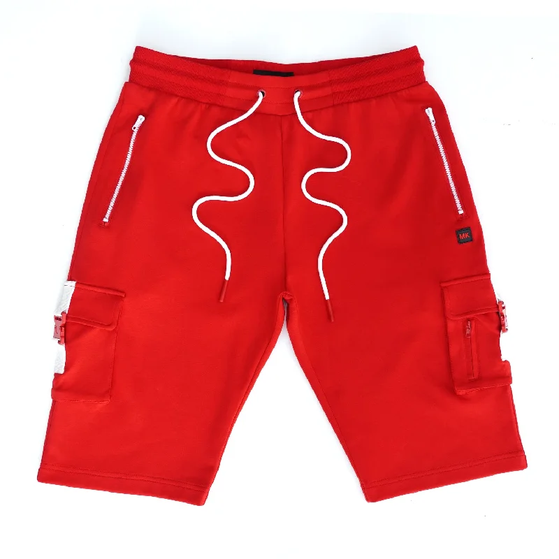 M670 Tech Fleece cargo Shorts - Red Monochromatic All