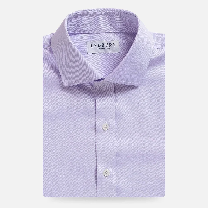 The Lavender Sanders Non Iron Fine Twill Custom Shirt Unique Men's Patch