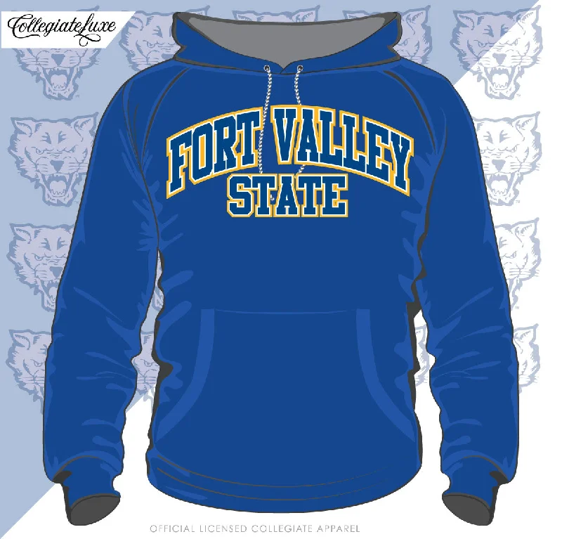 FVSU | UNIV. ARCH Royal Blue Unisex Hoodie Dynamic Men's Glow