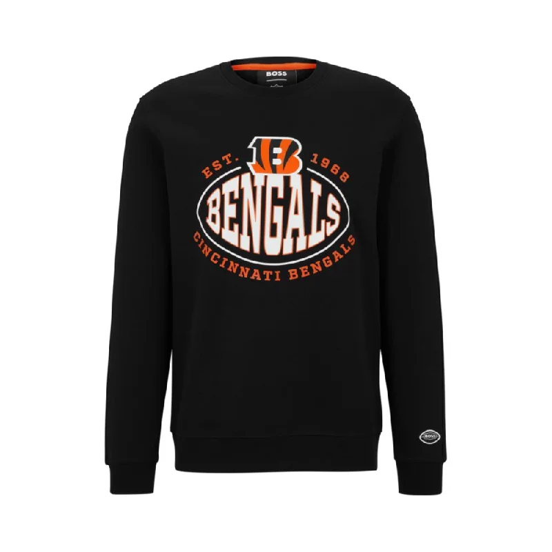 BOSS x NFL cotton-blend sweatshirt with collaborative branding Sporty Men's Tennis