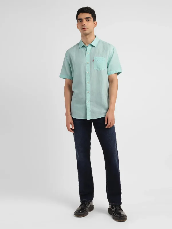 Men's Solid Slim Fit Shirt Earthy Men's Sustainable 