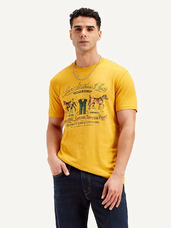 Men's Graphic Print Slim Fit T-shirt Traditional Men's Country