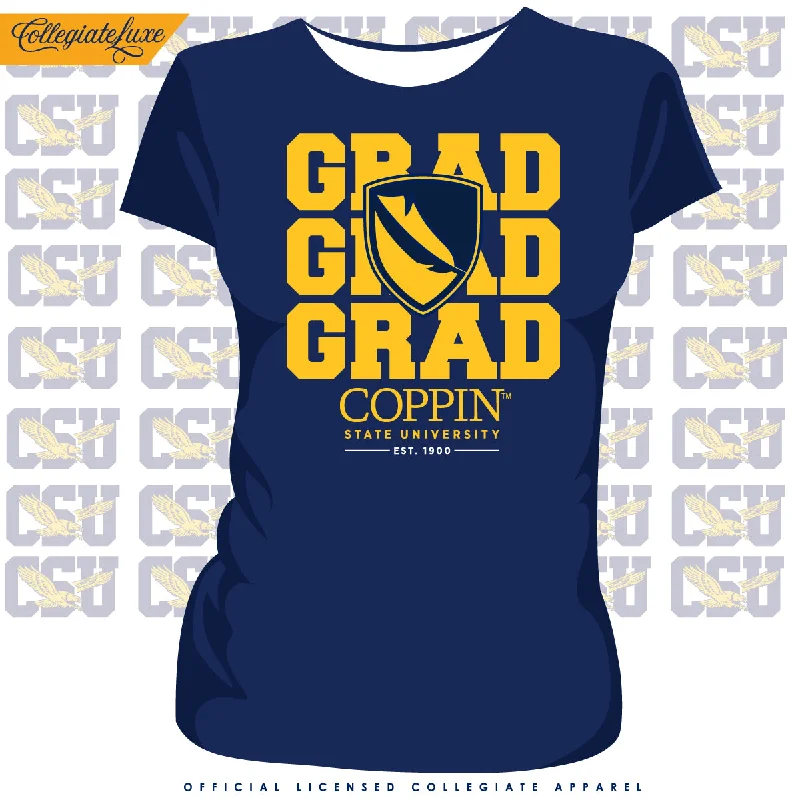 Coppin St. | GRAD Navy Ladies Tees (DK) Bohemian Men's Free