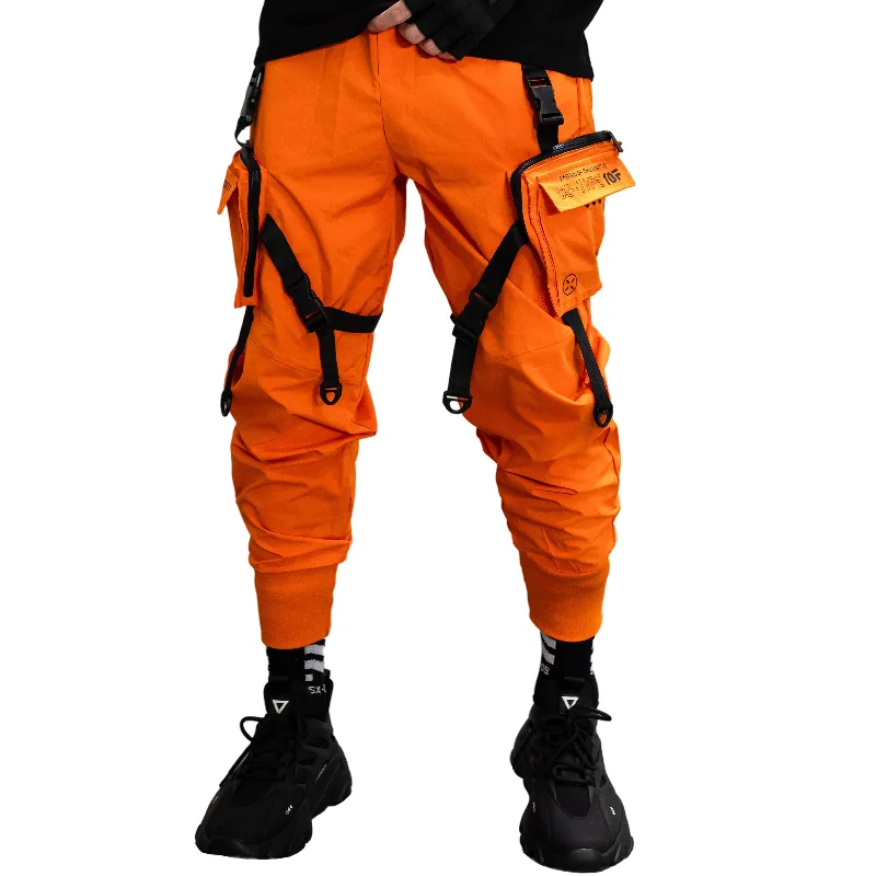 CG-Type 10F Orange Cargo Pants Modern Men's Geometric