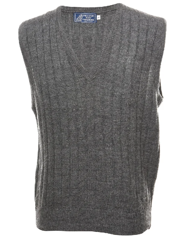 Grey Vest - L Classic Men's Pin