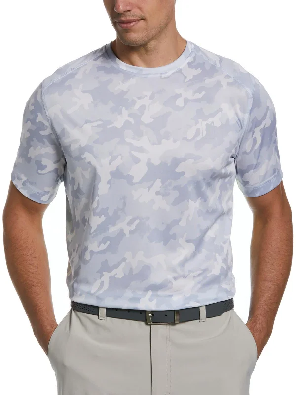 Mens Crewneck Short Sleeve Shirts & Tops Hip Men's Urban