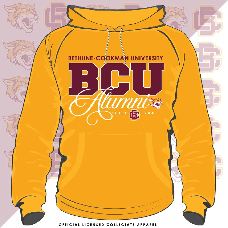 Bethune-Cookman | FANCY ALUMNI Gold Unisex Hoodies Tough Men's Tactical