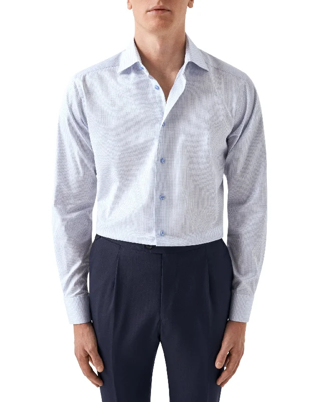 Contemporary Fit - Micro Checked Shirt Gym