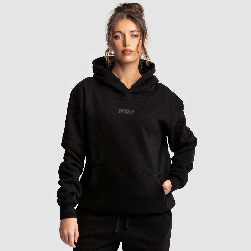 Women's DYVN Relaxed Fit Hoodie - Black Dynamic Men's Glow