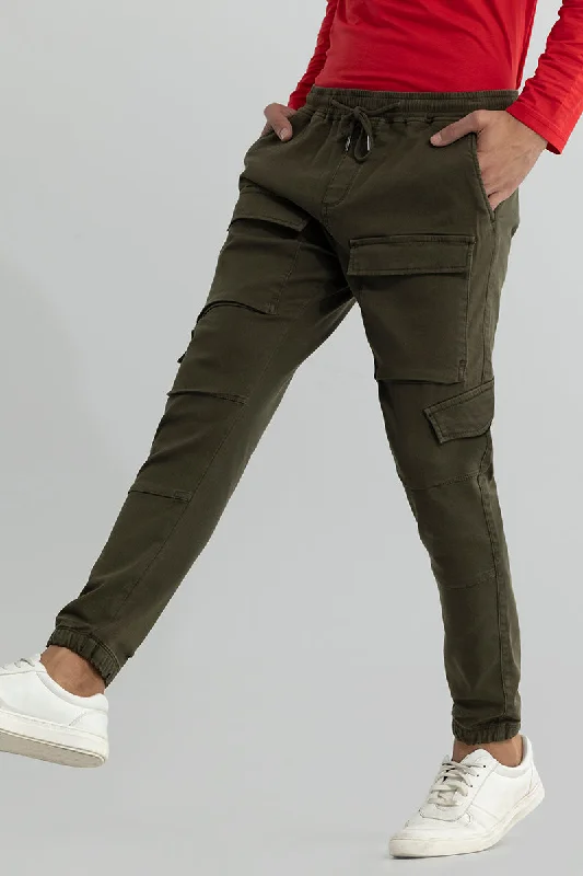 Combat Olive Soft Denim Cargo Pant Hip Men's Urban