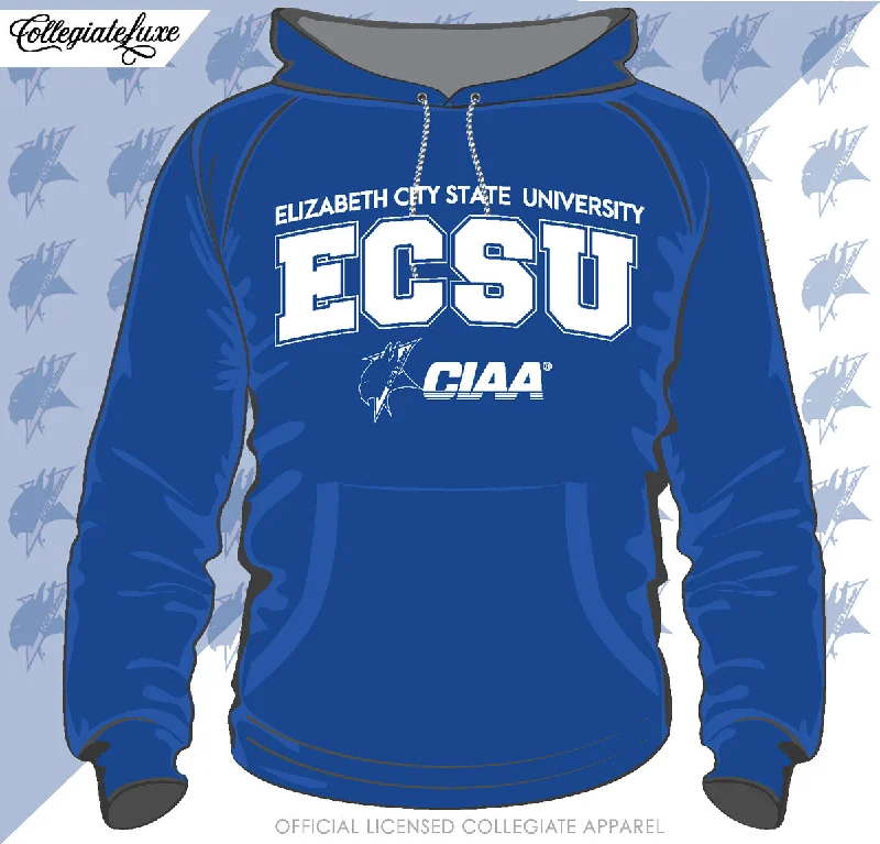 ECSU | Univ. ARCH Royal Blue Unisex Hoodies (Z) (DK) Modern Men's Tech