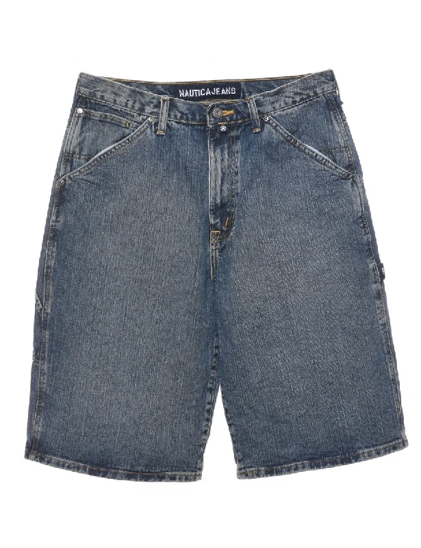 Medium Wash Denim Shorts - W34 L13 Lumberjack