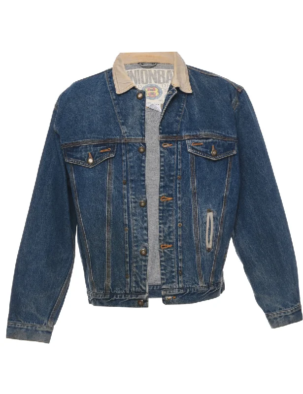 Button Front Denim Jacket - S Refined Men's Velvet