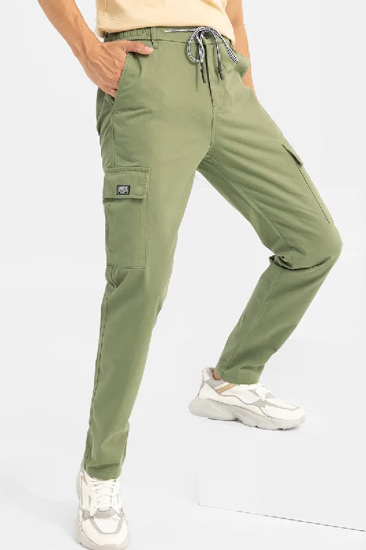 Stark Pastel Green Pant Casual Men's Loose