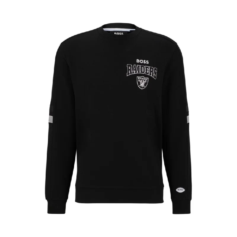 BOSS x NFL cotton-terry sweatshirt with collaborative branding Artistic Men's Hand