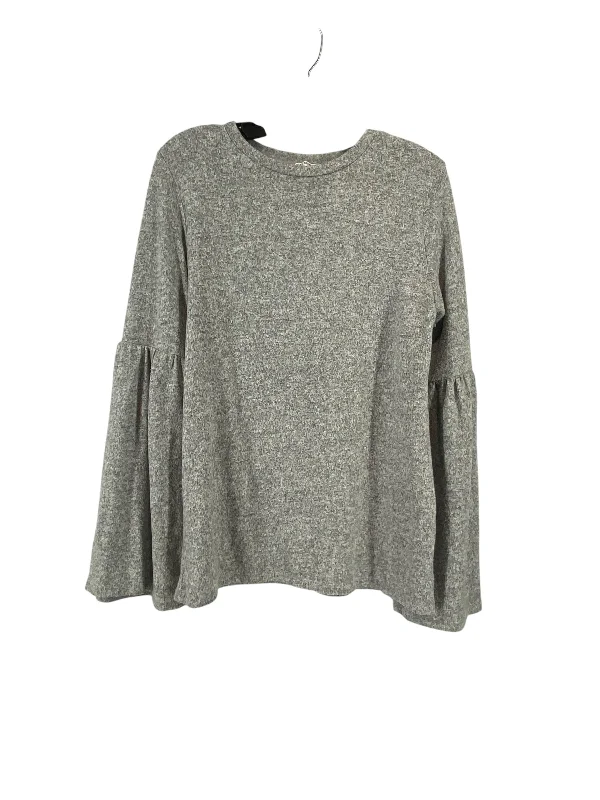 Top Long Sleeve By Zara In Grey, Size: S Refined Men's European