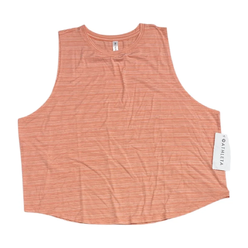 Athletic Tank Top By Athleta In Orange, Size: 1x Practical Men's Multi