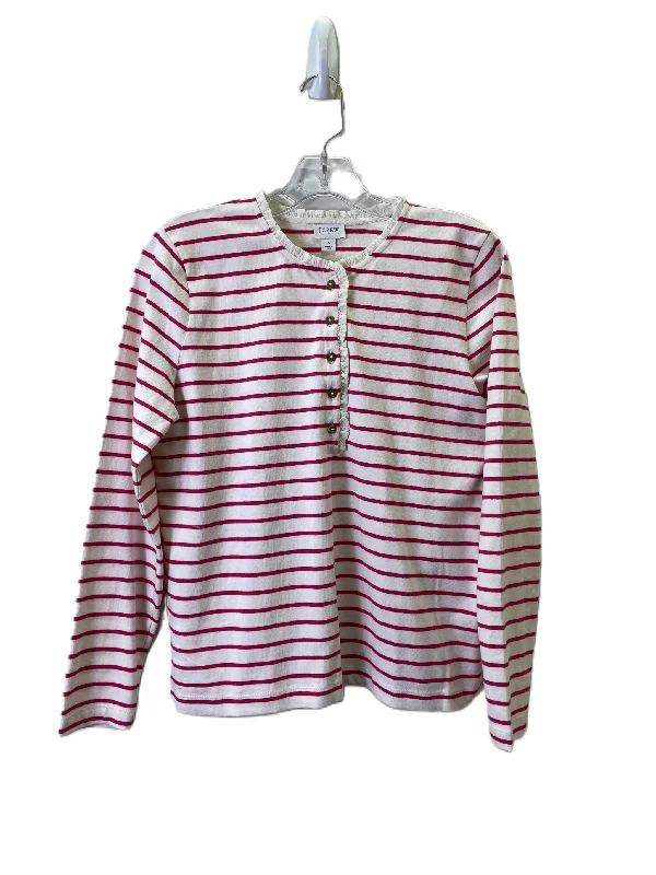 Top Long Sleeve By J. Crew In Pink, Size: S Streetwear Style