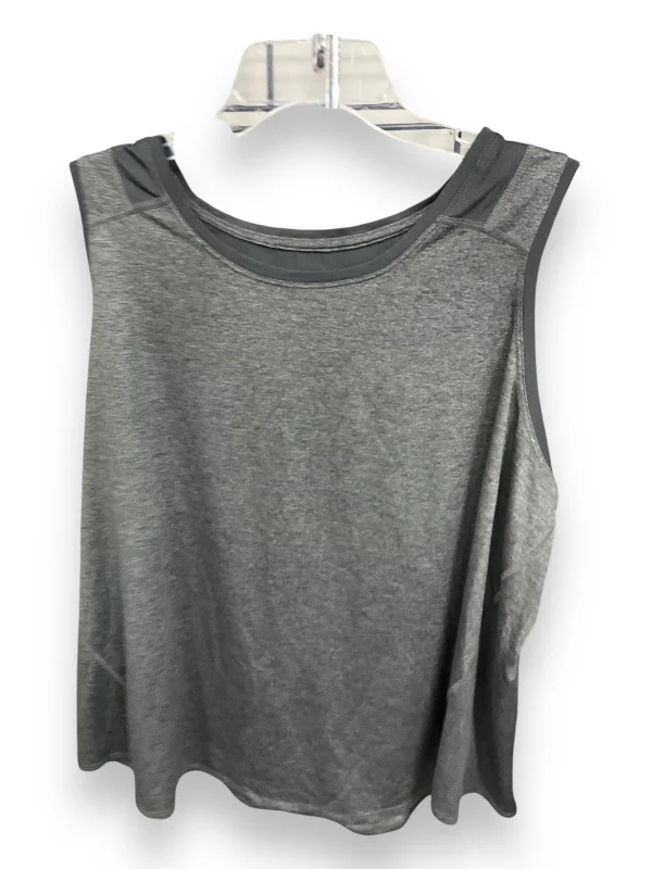 Athletic Tank Top By Tek Gear In Grey, Size: 2x Cool Men's Distressed