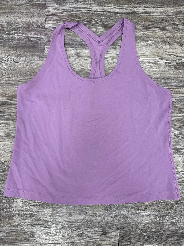 Athletic Tank Top By Lululemon In Purple, Size: 1x Sleek Men's Contemporary 