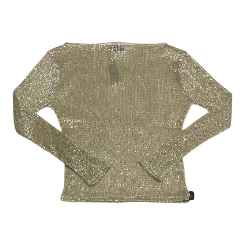 Top Long Sleeve By J. Crew In Gold, Size: S Traditional Men's Wool