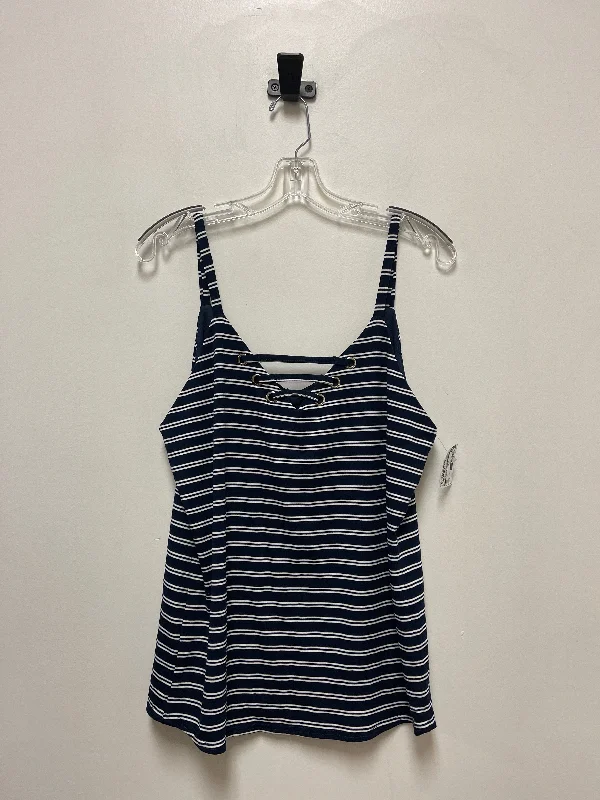 Blue Tank Top Clothes Mentor, Size 2x Beach