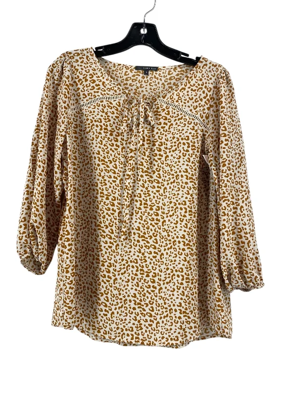 Top 3/4 Sleeve By West Kei In Animal Print, Size: S Street