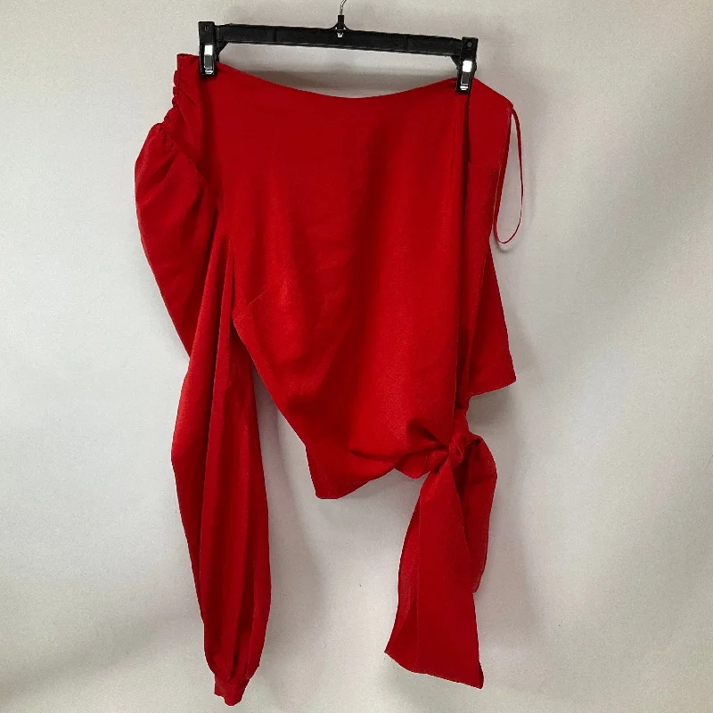 Top Long Sleeve By Mare Mare In Red, Size: Xs Sophisticated Men's 