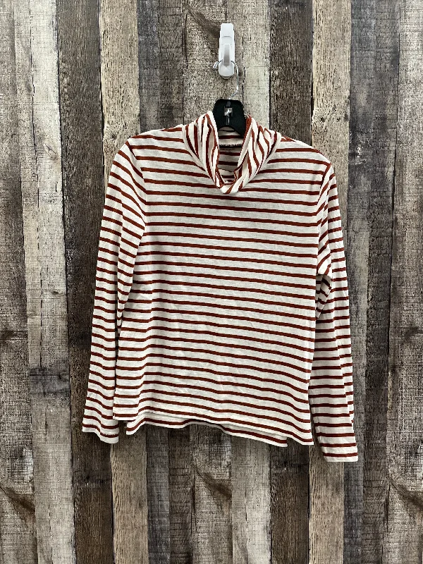 Top Long Sleeve By Madewell In Striped Pattern, Size: M Youthful Men's Pop