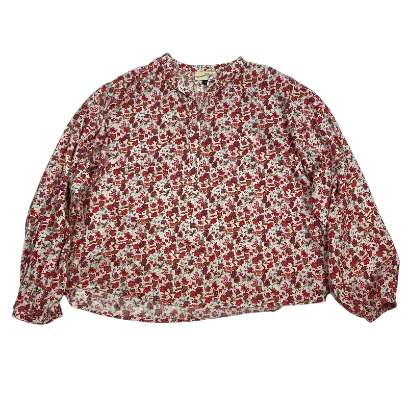 Top Long Sleeve By Universal Thread In Floral Print, Size: M Artistic Men's Hand