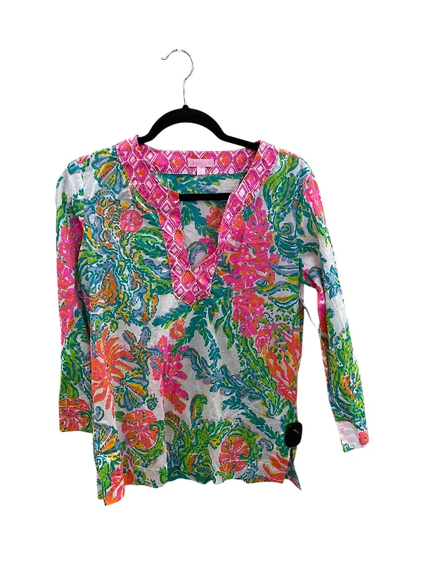 Top Long Sleeve By Lilly Pulitzer In Pink, Size: S Bohemian Men's Free