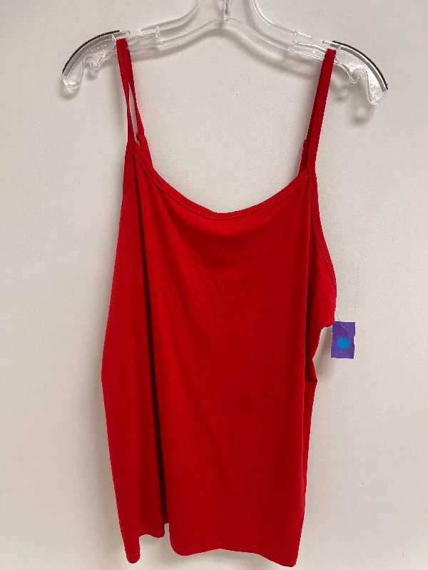 Red Tank Top Terra & Sky, Size 1x Cozy Men's Sherpa