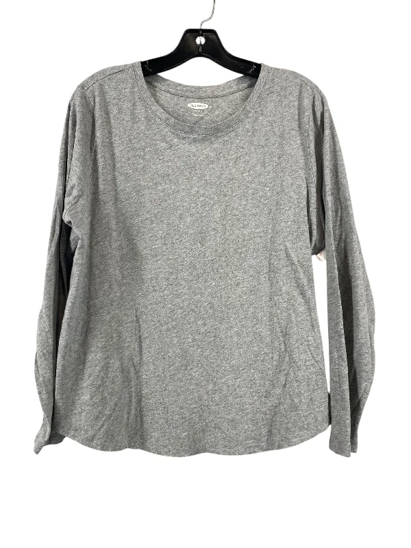 Top Long Sleeve By Old Navy In Grey, Size: L Bold Men's Animal