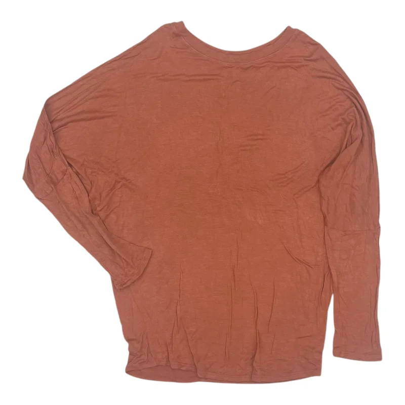 Top Ls By Active Usa In Orange, Size:L Casual Men's Japanese 