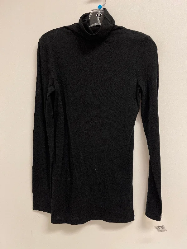 Top Long Sleeve By Club Monaco In Black, Size: L Tailored