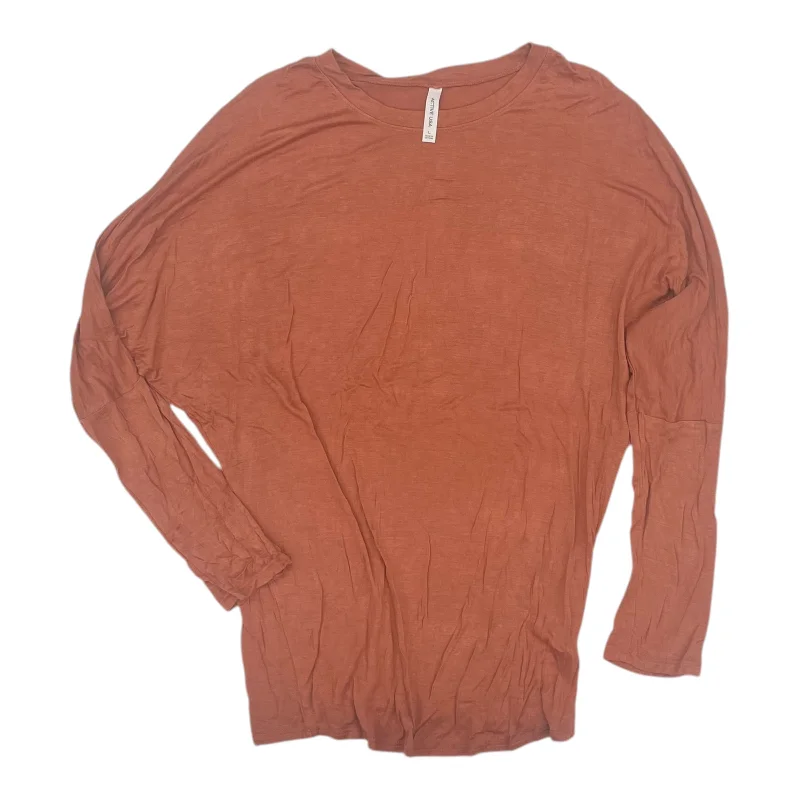 Top Ls By Active Usa In Orange, Size:L Sharp Men's Italian