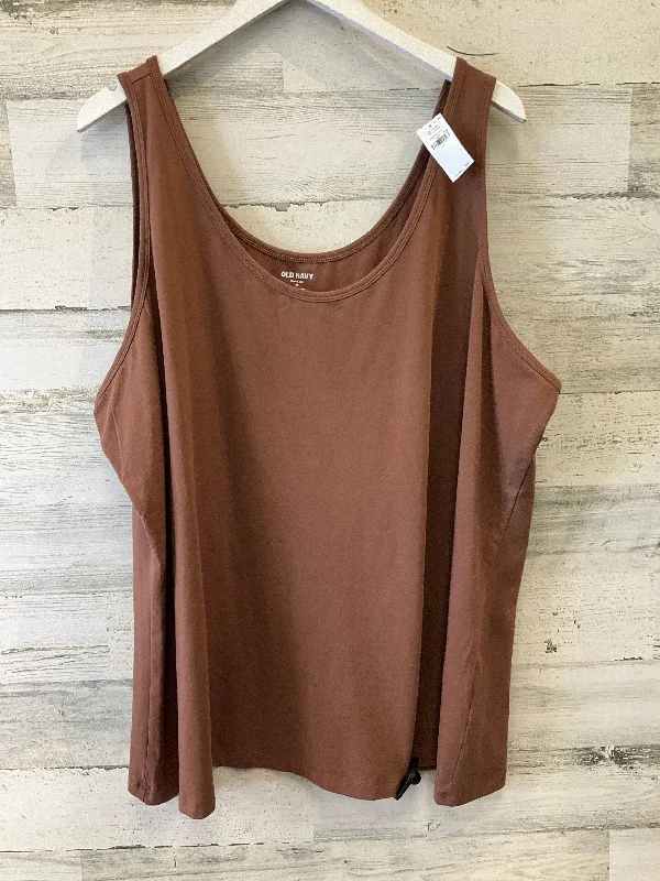 Brown Tank Top Old Navy, Size 4x Elegant Men's Cashmere