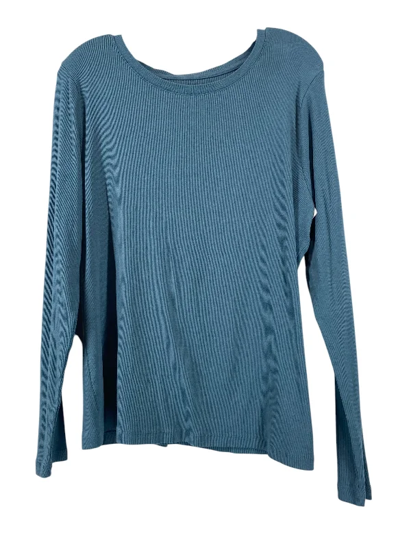 Top Long Sleeve Basic By A New Day In Teal, Size: Xl Refined Men's Hand