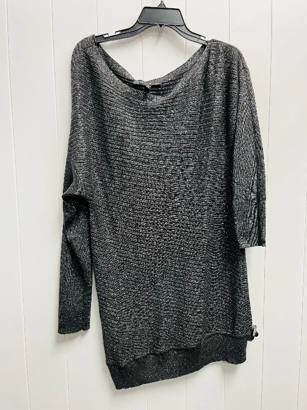 Top Sweater By White House Black Market In Grey, Size: M Casual Men's Loose