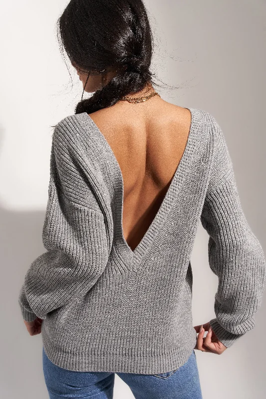 The V-Back - Heather Grey Sophisticated Men's French