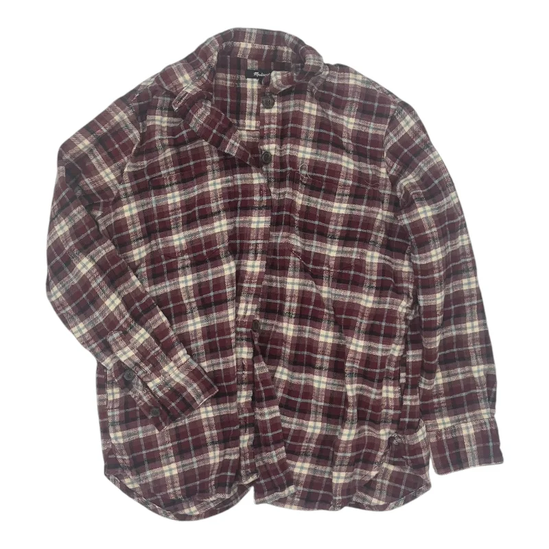 Top Ls By Madewell In Red, Size:S Cool Men's Distressed