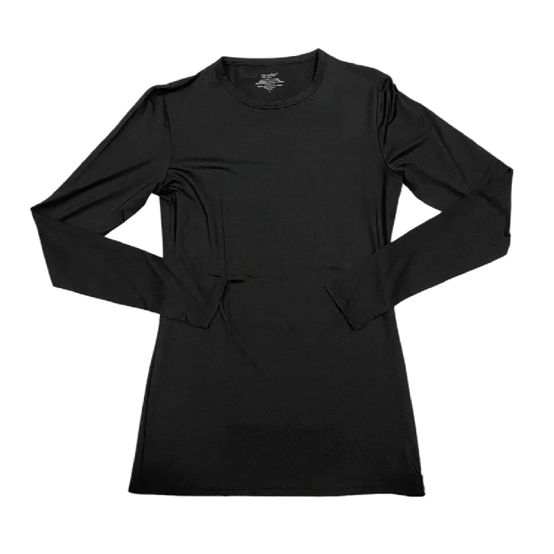 Top Long Sleeve By Cuddl Duds In Black, Size: S Streetwear Style