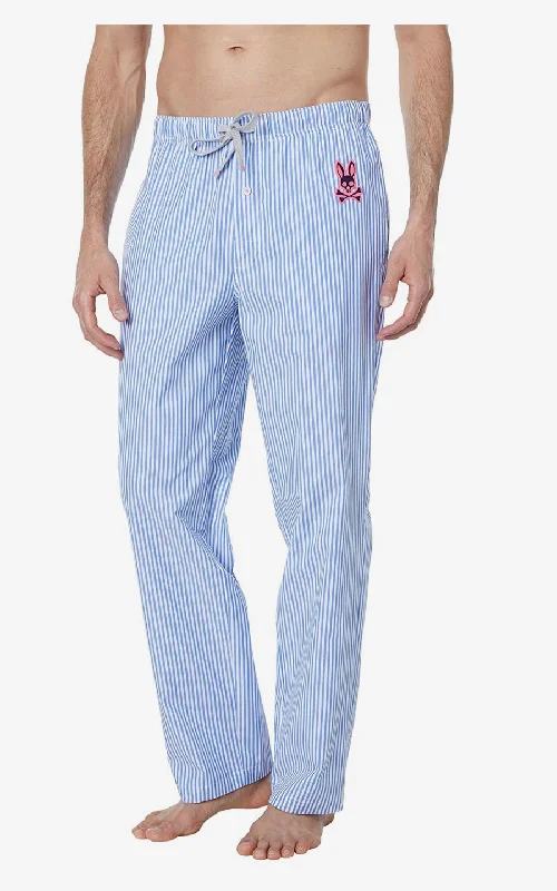 POPLIN LOUNGE PANTS - STRIPE Sophisticated Men's 