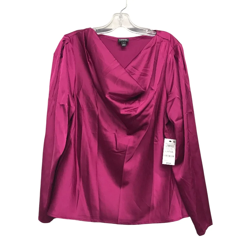 Top Ls By Inc In Purple, Size:L Laid