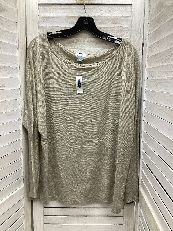 Top Long Sleeve By Old Navy In Gold, Size: L Refined Men's Velvet